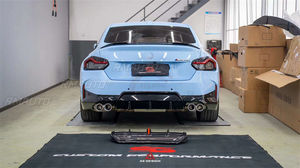 Upgraded ART Style Dry Carbon Fiber Rear <b>Diffuser</b> and <b>Led</b> Body Kit for BMW 2 Series 225i M240 G42 2022-2023 - Product Image 2