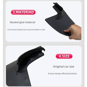 Ensemble de garde-boue en plastique, garde-boue anti-éclaboussures, garde-boue avant et arrière, 4 pièces, universel, tout-terrain, pour Nissan <span class=keywords><strong>Patrol</strong></span> <span class=keywords><strong>Y60</strong></span>, remplacement - Product Image 4