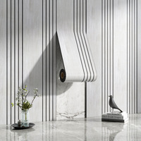 Autocollants muraux insonorisants modernes en relief 3D effet bois, pour salon et fond TV, du fabricant transfrontalier