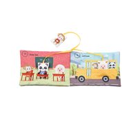 Livre en tissu 3D doux personnalisable pour bébés, éveil musical et sensoriel pour nouveau-nés de 0 à 12 mois, style silencieux