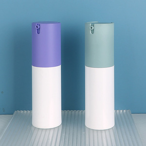 Botella de Loción al Vacío en Forma de U, Color Morado Esmerilado, 30 ml, Tipo Presión, Dispensador de Cosméticos de Viaje, Cuidado Corporal, Diseño Minimalista - Product Image 2