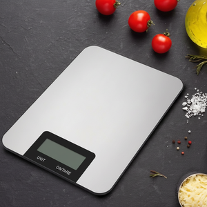 Balance alimentaire numérique intelligente en métal, outil de mesure de poids pour la cuisine, gadgets électroniques domestiques, arrêt automatique, alimentation par piles - Product Image 1