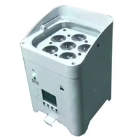 Projecteur LED PAR sans fil à télécommande 6*18W RGB, batterie rechargeable, contrôle DMX512, indice de protection IP33, Ra80, éclairage de scène professionnel