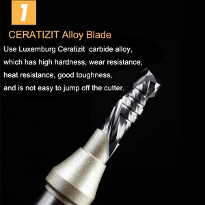 Arden TCT Nén <span class=keywords><strong>Bit</strong></span> Chế Biến Gỗ Đôi Veneer Cắt Hợp Chất Xoắn Ốc <span class=keywords><strong>Router</strong></span> <span class=keywords><strong>Bit</strong></span> Khắc Máy Cắt Công Cụ - Product Image 2