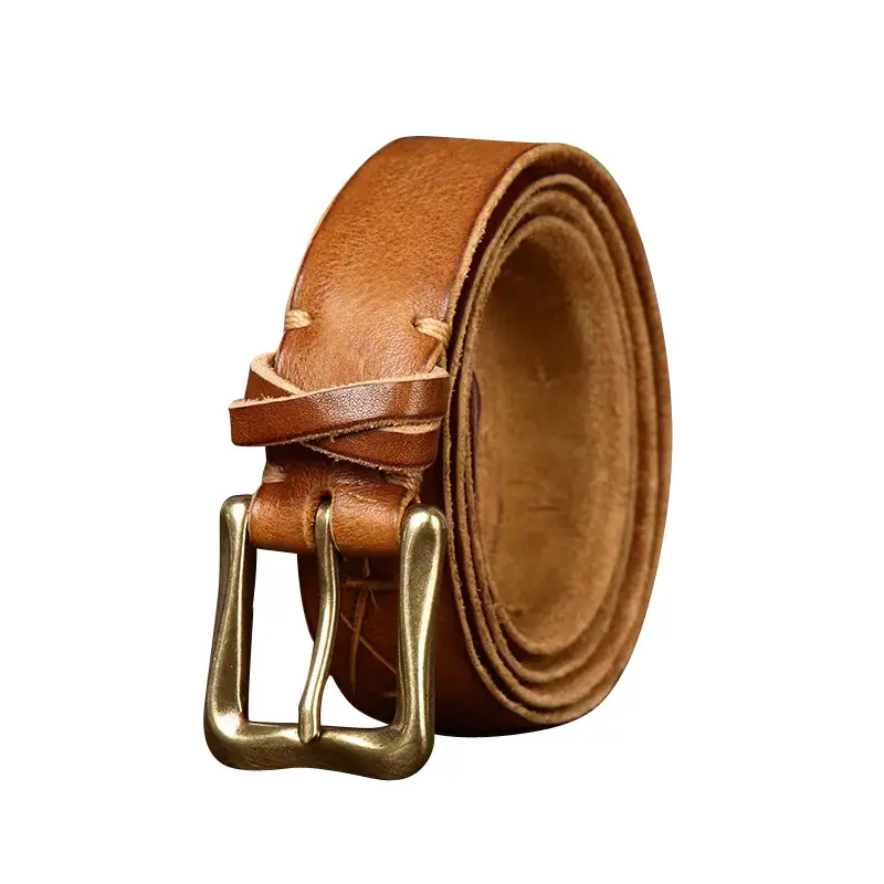 3cm retro personality pure cowhide leather belt men's leather needle buckle trend denim casual pants belt for women