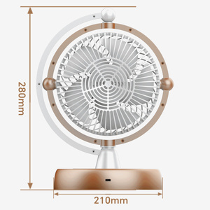 2025 Creative Space Planet USB Ventilateur de table rechargeable Ventilateur de bureau silencieux avec batterie pour le bureau à domicile Idée cadeau tendance - Product Image 3