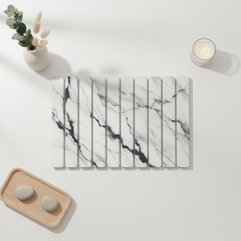 Absorbent Quick Dry Foldable Marble Stone