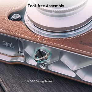 เคสกล้อง smallrig <span class=keywords><strong>FC</strong></span> พร้อมสายคล้องไหล่เคสหนังสีน้ำตาลสไตล์ย้อนยุคพร้อมแผ่นฐานอลูมิเนียมสำหรับ <span class=keywords><strong>Nikon</strong></span> <span class=keywords><strong>Z</strong></span> <span class=keywords><strong>FC</strong></span>-3481 - Product Image 4