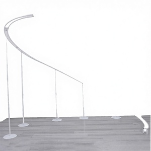 Factory Hot Sale Simple Large Outdoor Wedding Decorations S Shaped Design Metal Arch <b>Backdrop</b> <b>Stand</b> Artificial Flower Runner - Product Image 3