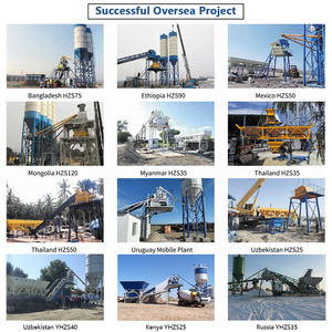 Planta Mezcladora de Concreto Portátil Pequeña Totalmente Automática YILI de 25m3/hora, Planta Dosificadora de Concreto Móvil Lista para Usar - Product Image 6