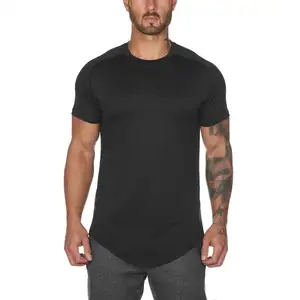 En gros Fabrication Personnalisée Logo Taille Couleur Haute Qualité Hommes t-shirt En Coton Confortable Gym Singulet
