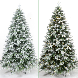 Albero di Natale Artificiale di Alta Qualità, Lussuoso, con Cerniere, 150cm 180cm 210cm, in Materiale PE PVC Floccato, Tipo Abete, per Casa/Feste - Product Image 6