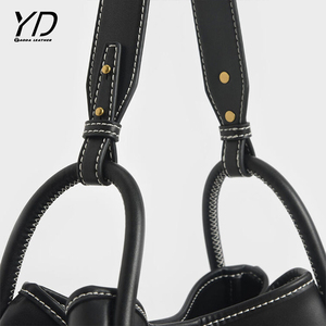 Women Fashion Handbags Clutches Vegan Leather Handbag Custom Logo Large <strong>Shoulder</strong> <strong>Bag</strong> Tubular <strong>Slouchy</strong> Tote <strong>Bag</strong> - Product Image 3