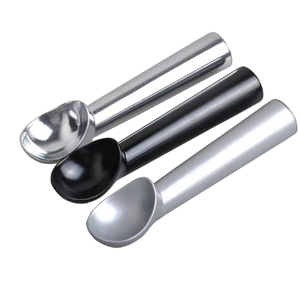 Cuillère à glace manuelle en alliage d'<span class=keywords><strong>aluminium</strong></span> robuste, écologique, pour faire des boules <span class=keywords><strong>de</strong></span> crème glacée, résistante, compatible lave-vaisselle, vente chaude - Product Image 1