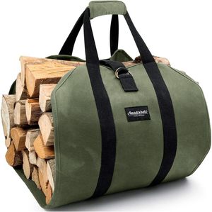 Free Sample Folding Firewood Tote <b>Storage</b> Bags for <b>Outdoor</b> Use Made of <b>Waterproof</b> Canvas <b>Log</b> Carrier PC Fabric - Product Image 1
