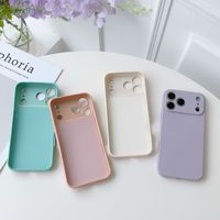 Coque de protection en silicone TPU souple dépoli pour iPhone 18 17 16 15 Pro Max avec protection caméra de précision