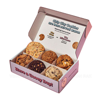 Boîtes rigides biodégradables personnalisées pour emballages alimentaires à emporter, vente en gros, traiteur, gâteaux, biscuits, beignets, recyclées, finition mate