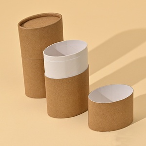 Emballage de tube en papier elliptique à impression personnalisée Emballage de tube en papier cylindrique en carton pour affiche de café de thé aux épices - Product Image 5