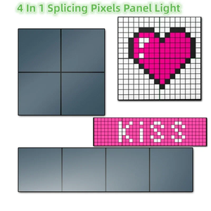 ऐप स्मार्ट कंट्रोल एल्यूमीनियम मिश्र धातु नेतृत्व वाली स्प्लिसिंग पिक्सेल डिस्प्ले पैनल 16x16/32x32 प्रोग्राम योग्य डिय नाइट लाइट पैटर्न गेम रूम - Product Image 6