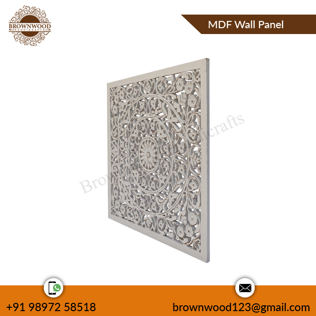 Interior Decoration MDF Carved Wall Hanging Panel Luxury Wooden Carved Large Size Decorative Wall Panel at Competitive Price · image 2