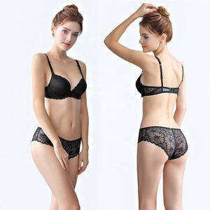 Delle donne Sexy Del Merletto Bra e Panty Set di Modo Profondo-V Spinge Verso L'alto la Biancheria Intima Insieme Del Reggiseno Delle Donne Della Biancheria del Vestito - Product Image 3