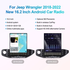 Navihua Nouveau Design Autoradio Android 16,2 Pouces GPS Navigation Multimédia Carplay Auto Stéréo pour Jeep Wrangler JL 2018 2022 - Product Image 4