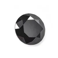 Loose moissanite יהלומים לחתוך צורה עגולה שחור צבעים אבני חן סינטטי