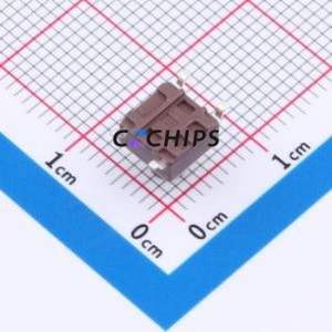 TSB06331-070D332DH-R0700 Tactile Switch SMD-4P,6.1x6.1mm Switch Single Pole Single Throw Round Button 1.8N 6.1mm - Product Image 2