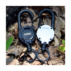 Retractable Iron Lanyard Keychain Flower Design-Portable ABS Plastic Digital Printing Anti-lost Key Holder for <b>Backpacks</b> Fishing - Product Image 1