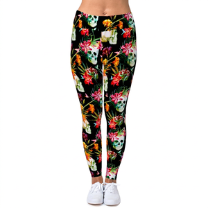 Nouvel ensemble de leggings imperméables, respirants et antibactériens pour femmes 2025 – Personnalisation OEM avec logo frontal, imprimé floral, maintien élevé, séchage rapide - Product Image 1
