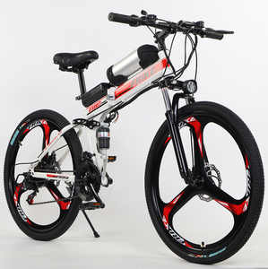 Vélo électrique à batterie lithium sans balais avec cadre en acier à haute teneur en carbone 36V, frein à disque, 21 vitesses, <span class=keywords><strong>VTT</strong></span> électrique en provenance de Chine - Product Image 1