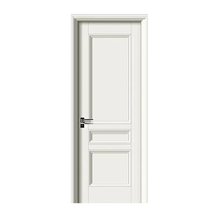Portes en bois massif turques ignifugées au Liban, porte de chambre à coucher moderne en bois massif noir, porte intérieure en bois