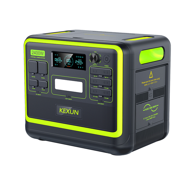 2400W Portable Power Station Home Emergency MPPT & Mobile Phones Supports Solar & Car Charging for Camping