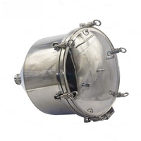 Trémie conique à pression en acier inoxydable 304 de grand diamètre pour sauce piquante, remplissage à pression, petite taille