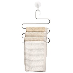 Estante de almacenamiento de acero inoxidable tipo S grueso para interior, multifuncional, antideslizante, sin rastro, percha para ropa, pantalones, faldas - Product Image 5