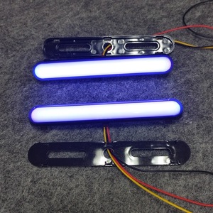 ไฟ LED แบบแท่งยาว สีดำ สำหรับวิ่งกลางวัน 12V 24V ไฟเบรกสำหรับรถบรรทุก รถจักรยานยนต์ ไฟเตือนความปลอดภัยด้านหลัง อะไหล่ตกแต่ง - Product Image 3