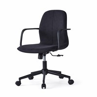 Chaise de bureau de direction ergonomique pivotante de luxe en tissu pour ordinateur, fournie directement par l'usine