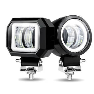 Fari per Moto da 20W Rotondi Angel Eye Luci LED Aggiuntive per Moto Faretti Fendinebbia Ausiliari Accessori Moto - Product Image 1
