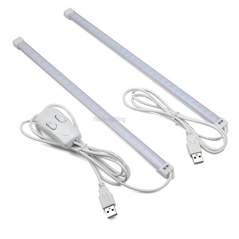 ใหม่ LED โคมไฟตั้งโต๊ะ5V 35ซม.แบบพกพา LED USB Hard Bar Book Light หลอด LED Strip Light สำหรับ night อ่านหลอดไฟ