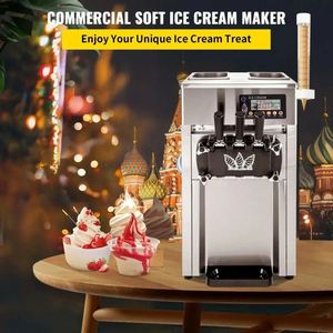 VEVOR 1200W Ice Cream Machine A168 Compressor 3 Flavors <b>Maker</b> with 4 Nozzles LCD Panel <b>Yogurt</b> Based 220V New Condition - Product Image 2