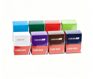 Boîte à cartes <span class=keywords><strong>en</strong></span> plastique personnalisable, grande capacité, pour ranger les cartes de jeux de société et de cartes à collectionner - Product Image 2