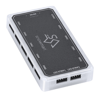 SNOWMAN R10 Connecteur de Concentrateur de Ventilateurs RGB 10 Ports 6 Broches pour PC de Bureau et Accessoires Informatiques
