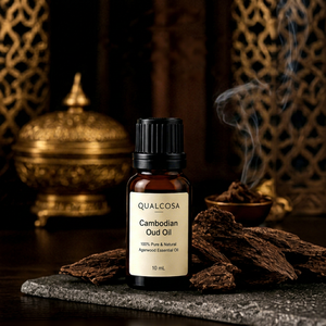 Huile Essentielle Premium de Bois de Santal Indien et d'Agarwood, Parfum Pur Oud, Lampe Aromatique, Vente en Gros, Marque Privée, OEM - Product Image 1