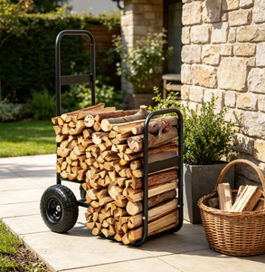 <span class=keywords><strong>Chariot</strong></span> à <span class=keywords><strong>bois</strong></span> <span class=keywords><strong>de</strong></span> chauffage robuste avec roues, <span class=keywords><strong>chariot</strong></span> <span class=keywords><strong>de</strong></span> transport <span class=keywords><strong>de</strong></span> bûches en métal portable <span class=keywords><strong>pour</strong></span> <span class=keywords><strong>cheminée</strong></span>, déplacement et stockage <span class=keywords><strong>de</strong></span> <span class=keywords><strong>bois</strong></span> <span class=keywords><strong>de</strong></span> feu, support à bûches - Product Image 2