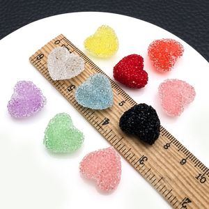 Perles en acrylique transparentes givrées en forme de cœur avec strass pour la fabrication de bijoux (bracelets, colliers) - Vente en gros - Product Image 4