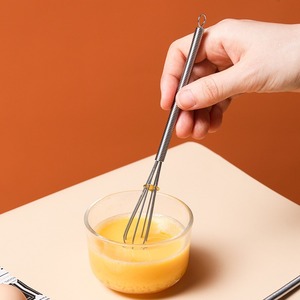 Mini batidor de <span class=keywords><strong>huevos</strong></span>, batidor de crema ligero de acero inoxidable, varilla agitadora manual - Product Image 2