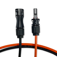 Venta al por mayor 2.5mm2 4mm2 6mm2 10mm2 cable de extensión PV cable solar con macho y FEMA
