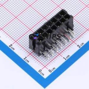 W300220KC-14PB2123 Wire-to-Board Pin Header Bent Lead Through Hole,P=3mm Connector 2x7P 3mm Right Angle Insert Micro-Fit MX 3.0 - Product Image 1