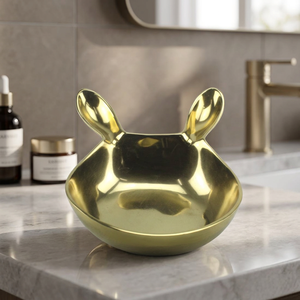 Bol de service de luxe, chaque détail est soigné, moderne, fait main, en métal, écologique, durable, finition polie, poignée en spirale, pour la table, idéal pour offrir - Product Image 3
