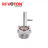 Usine 7/16 DIN L29 prise mâle prise femelle 4 trous bride pont soudure tasse fils étendus M5 RF coaxial adaptateur coaxial connecteurs
